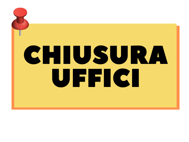 Chiusura uffici comunali lunedì 14 ottobre e chiusura ufficio demografico e protocollo martedì 15 ottobre