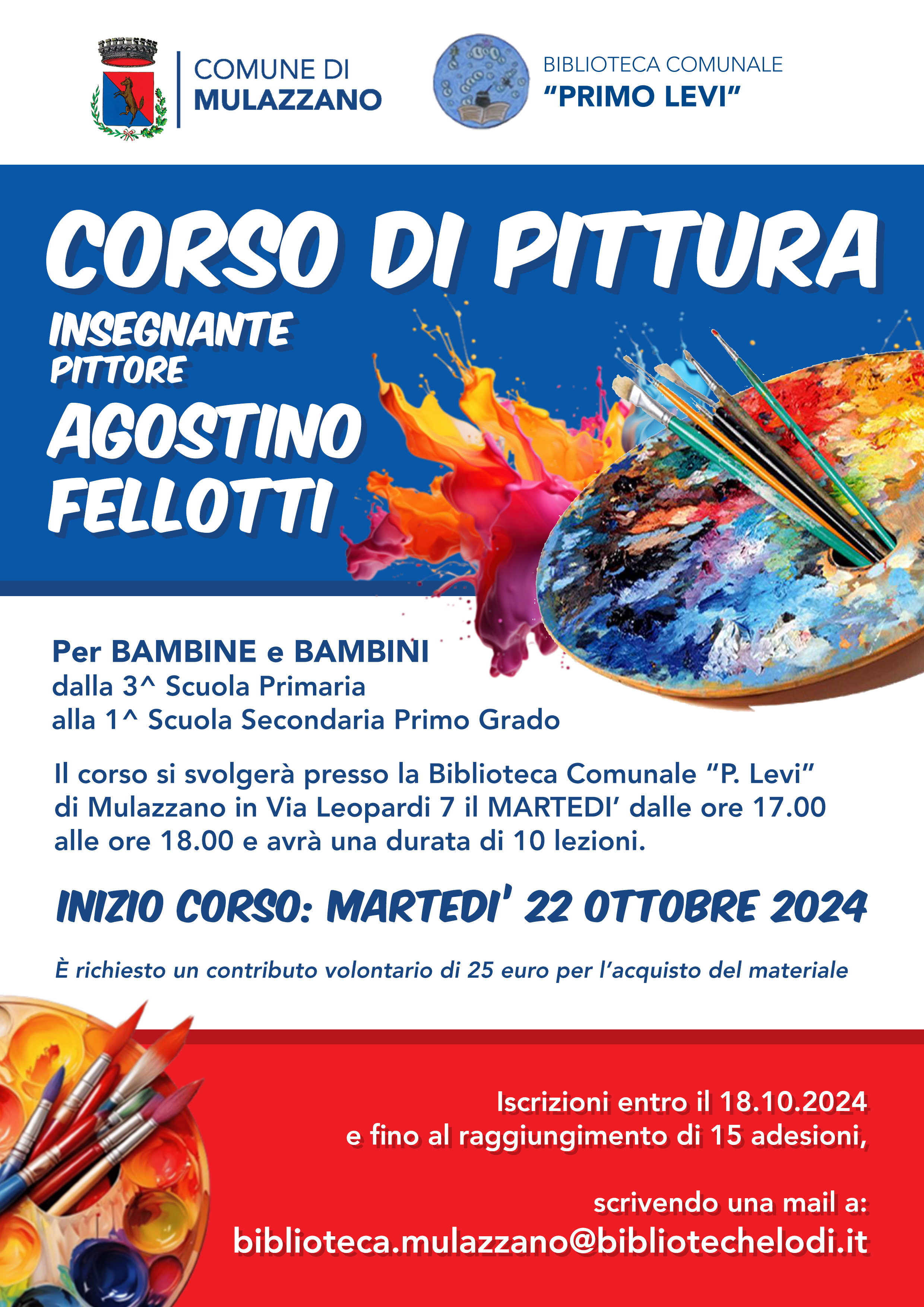 Corso di pittura per bambine/i